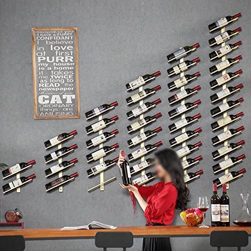 Modern Wall-Mounted Wine Rack with 2 Bottles Black