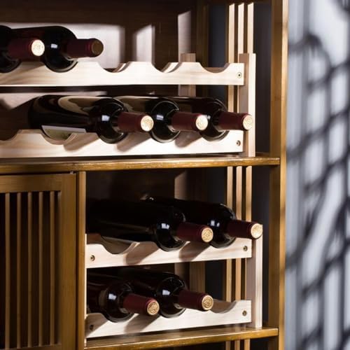 NIBHZ Modern Freestanding Wine Rack with Elegant Design
