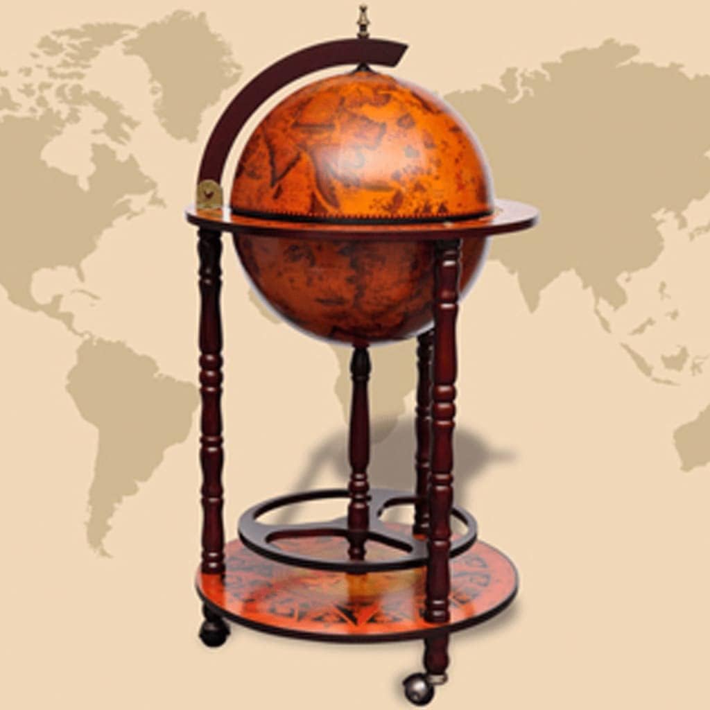 Globe Wine Bar Stand Eucalyptus Wood
