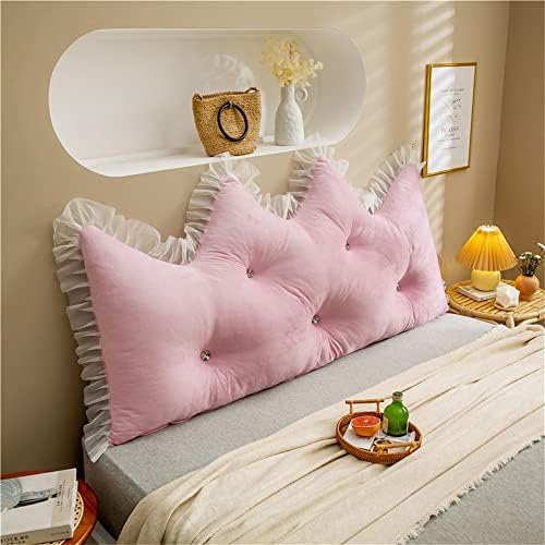 ZZYK Crystal Velvet Headboard Pillow 59 for Reading and Relaxing