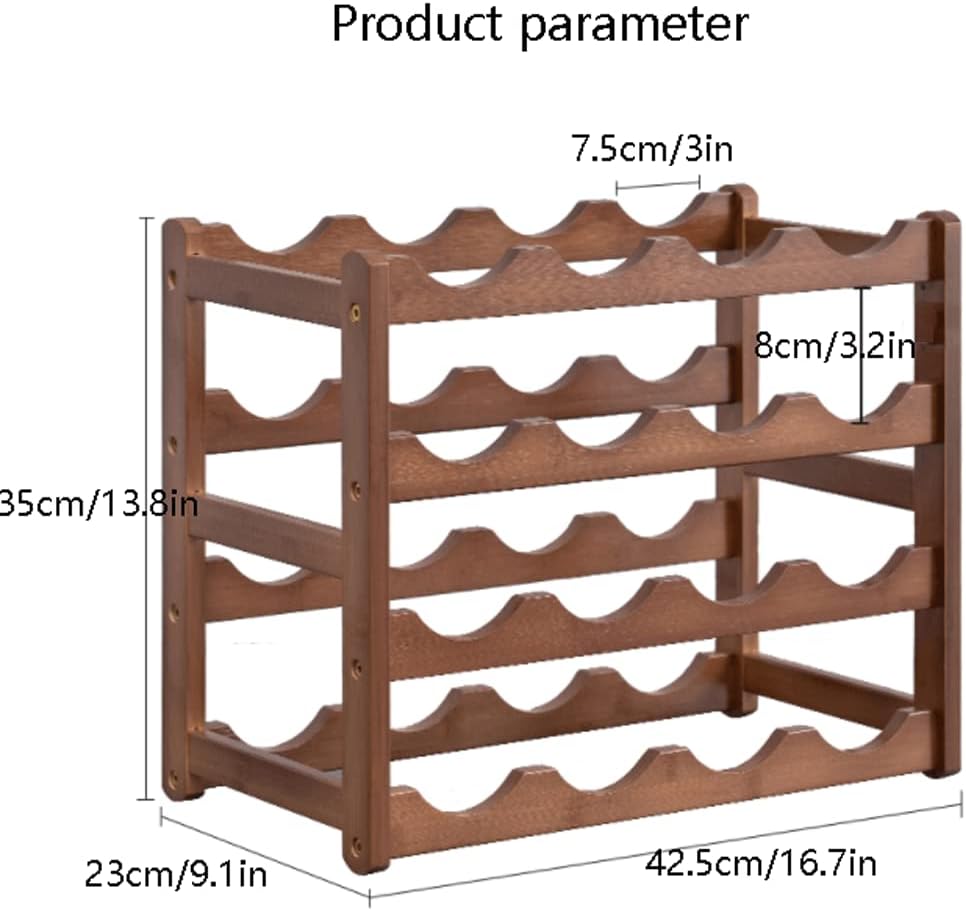 Premium Bamboo Wine Rack with Hardware Fixing 1