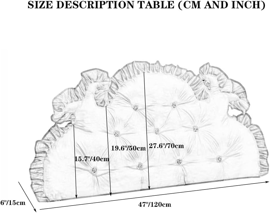 ZZYK Washed Cotton Reading Pillow for King Tatami Bed
