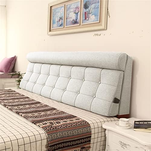 ZZYK Upholstered Headboard Cushion Washable Linen Bed Backrest