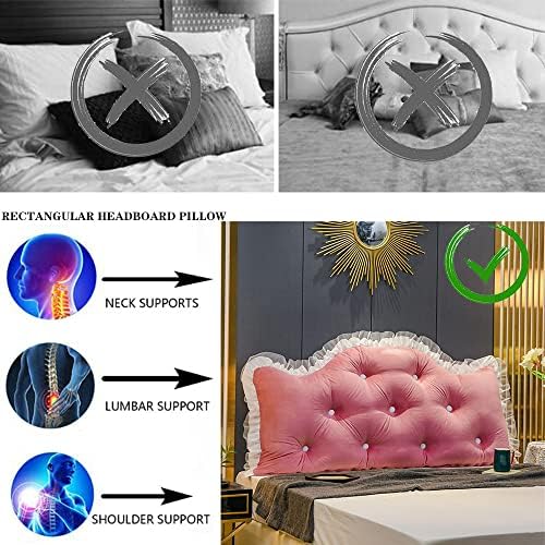 ZZYK Fleece Reading Pillow for Bed and Sofa