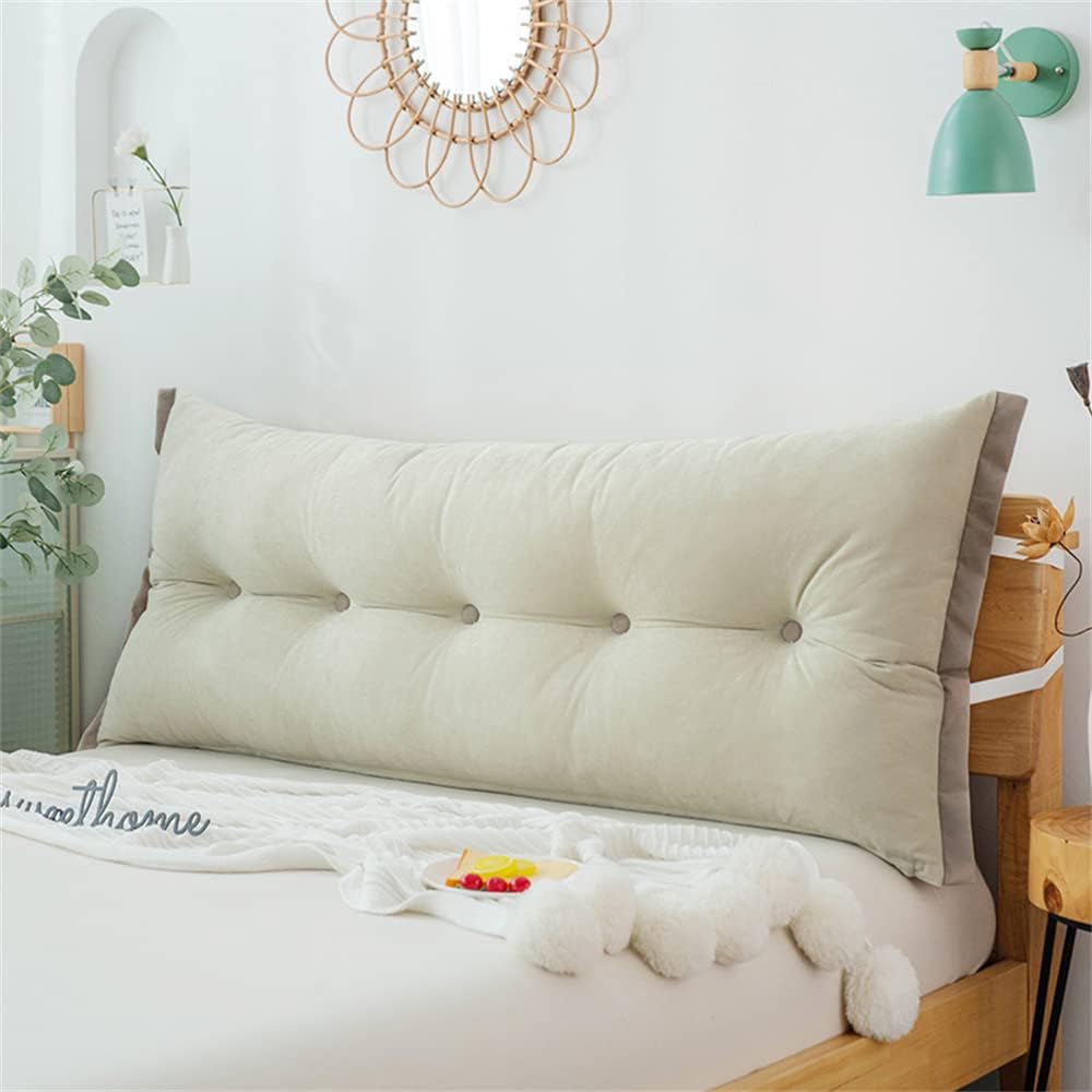 ZZYK Soft Velvet Reading Pillow with Removable Cover