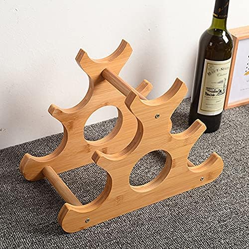 SYCARPET Freestanding Wine Rack with 6 Bottles Storage