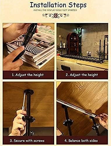 Sturdy Iron Wine Glass Rack for Home and Kitchen