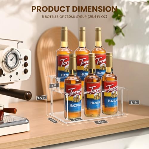 IEEK 2-Tier Coffee Syrup Holder Stand Organizer