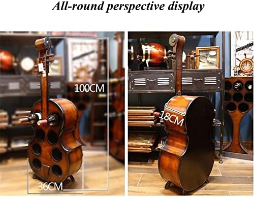 Etlegor Cello Shaped Wine Rack Brown 20x16x60cm