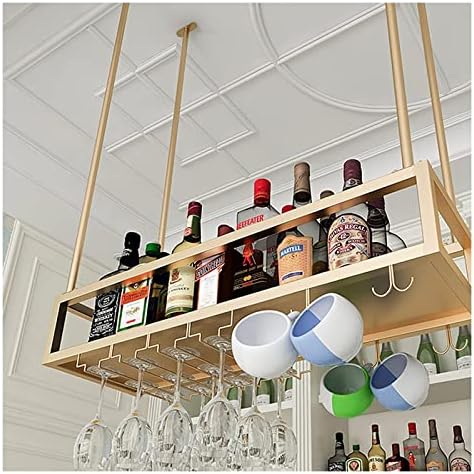 ALDEPO Wall-Mounted Wine Glass Rack with Upside Down Design