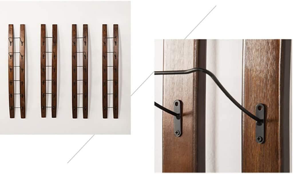 Modern Walnut Wood Wine Rack - Freestanding Durable Space-Saving