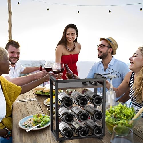 Facka 4-Tier Tabletop Wine Rack for Kitchen and Bar