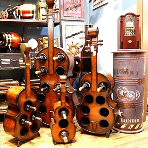 Etlegor Cello Shaped Wine Rack Brown 20x16x60cm
