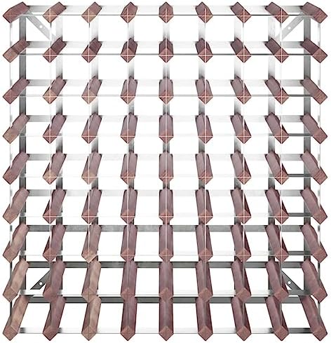 vidaXL Wine Rack - 72 Bottle Storage in Rustic Brown
