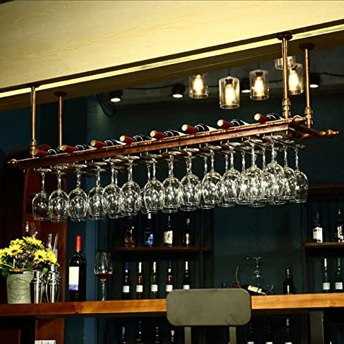 Suuim Metal Wine Rack with Stemware Holder