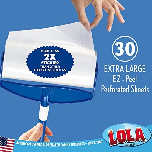 Lola Rola Sticky Mop Refills 6 Pack - 180 Sheets