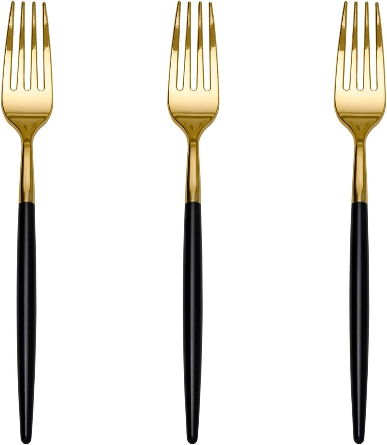 Trendables 120 Pack Two Toned Plastic Forks
