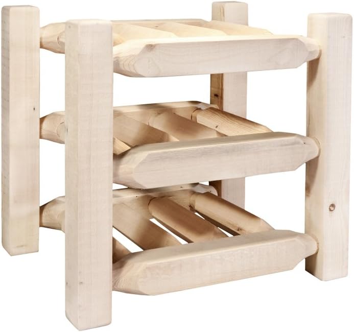 BLACK FOREST DECOR Homestead Wine Rack - Lacquered