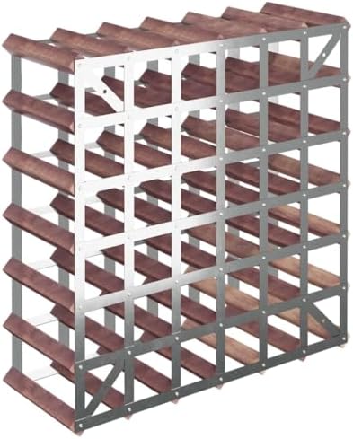 vidaXL Freestanding Wine Rack 42 Bottles