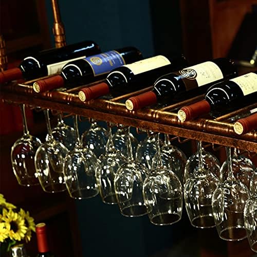 Suuim Metal Wine Rack with Stemware Holder