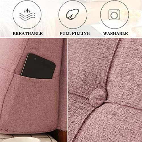 ZZYK Upholstered Headboard Cushion Washable Linen Bed Backrest