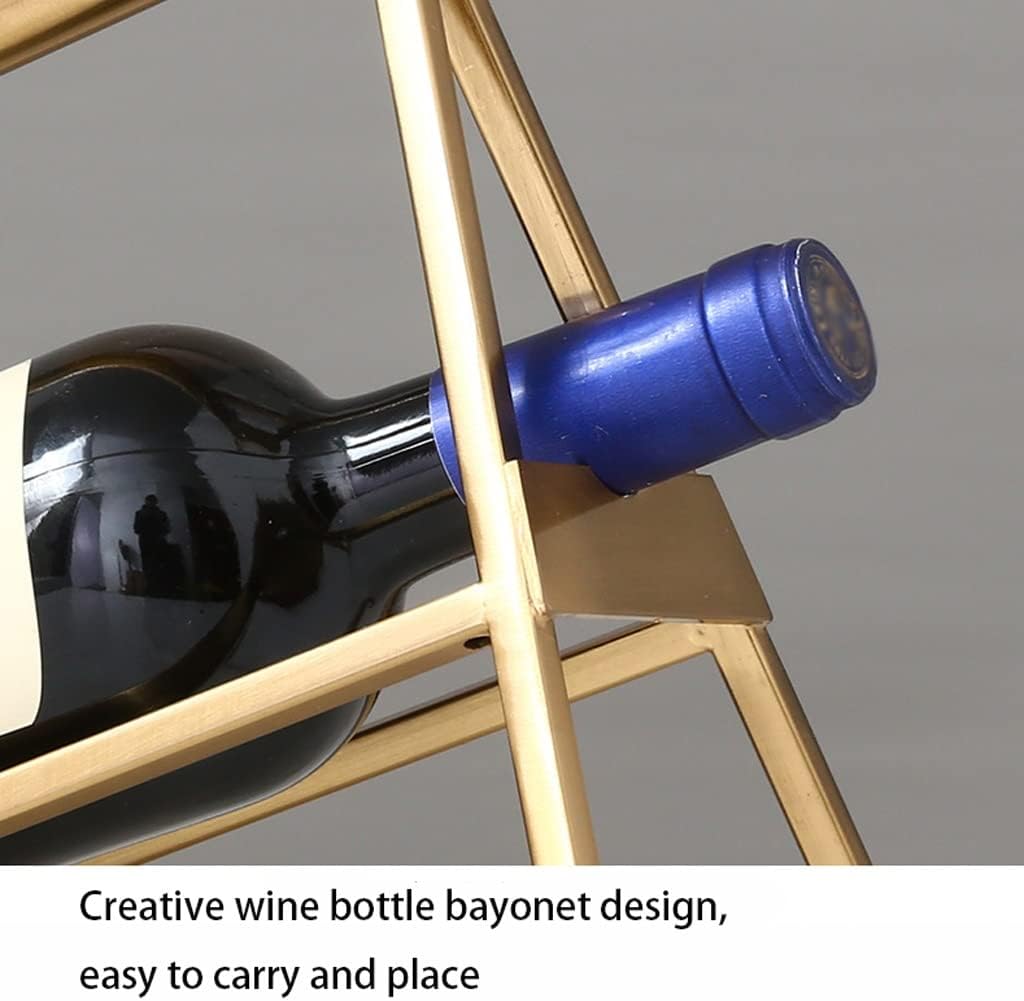 INKTUS Rustic Metal Freestanding Wine Rack