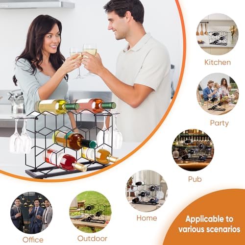 Vatakein 14 Bottle Tabletop Wine Rack