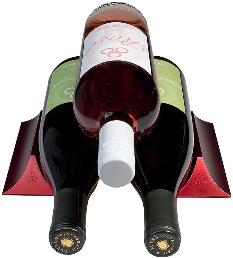 Tiny Elegant Flexible Wine Rack - Romantic Red