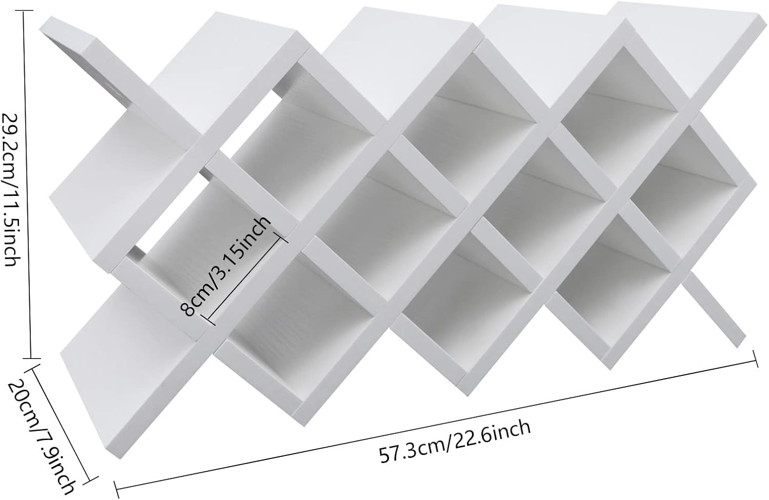 LUOSHALIYA Wine Bottles Rack with Ten Compartments