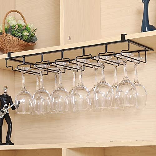 Wine Glass Rack Metal Wire Cabinet Storage Organizer