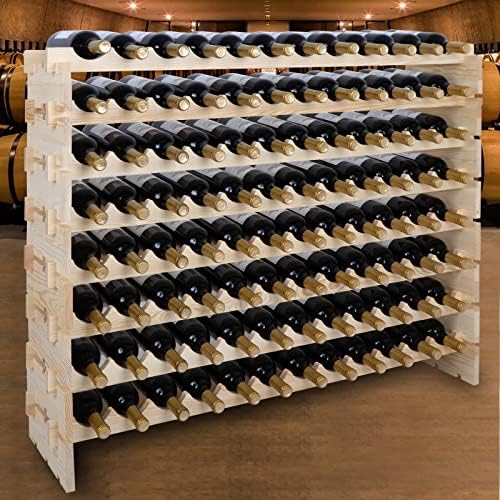 Smartxchoices 96 Bottle Freestanding Wine Rack