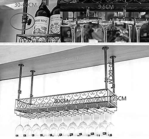 QHCS Wine Shelf Wall Mount 80-25cm Hanging Iron Rack
