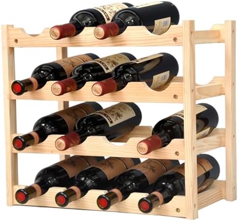 Bakufu 4-Layer Wine Rack for Kitchen and Living Room