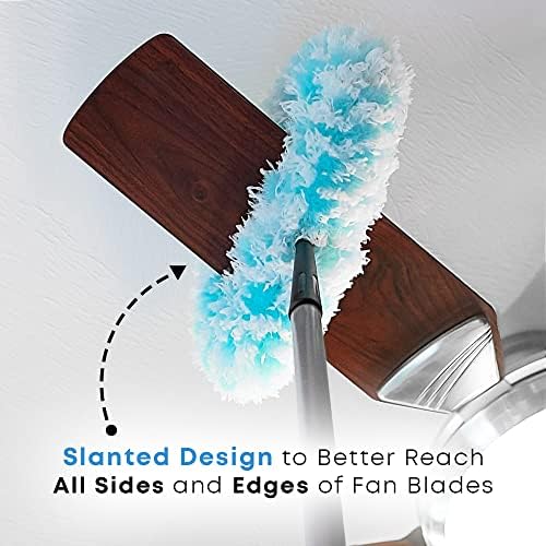 Fuller Brush Fuzzy Fan Duster with Handle Pink