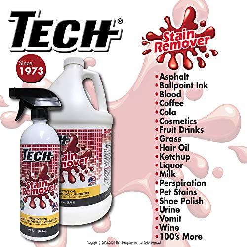 TECH Stain Remover 24 oz Spray Bottle