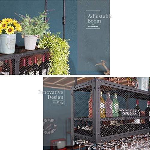 SDdPulse Wine Glass Rack with Adjustable Hanger and Modern Design