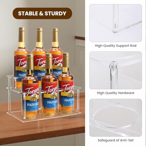 IEEK 2-Tier Coffee Syrup Holder Stand Organizer
