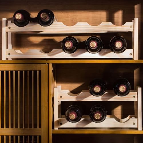 NIBHZ Modern Freestanding Wine Rack with Elegant Design