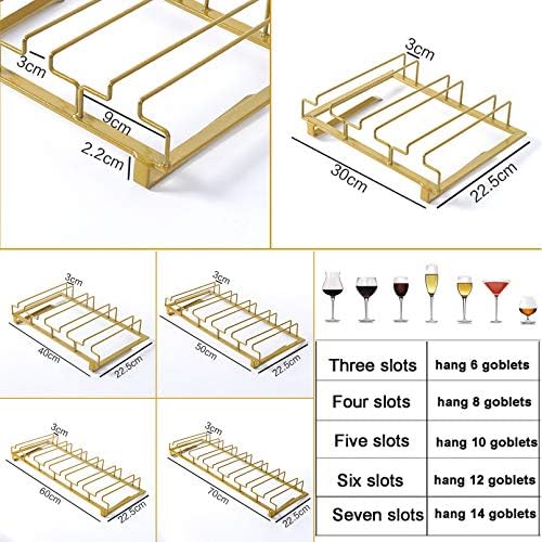 Wine Glass Rack Metal Wire Cabinet Storage Organizer