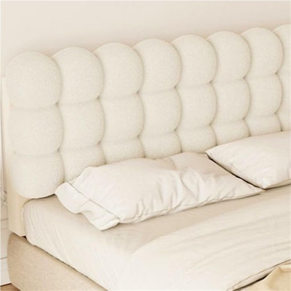 Pink Large Headboard Pillow with Teddy Texture