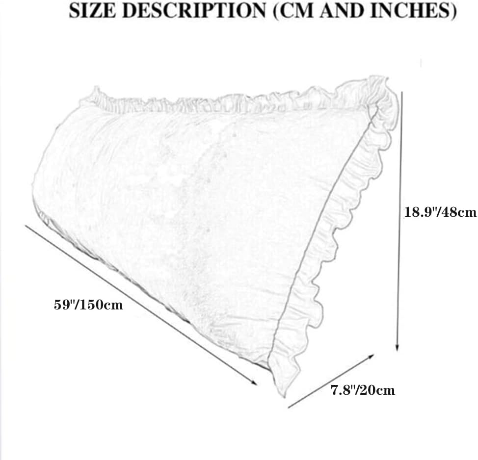 Large Wedge Reading Pillow with Fleece Cover