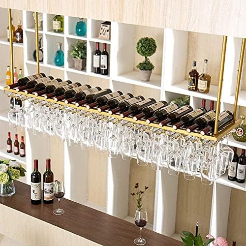 Adjustable Metal Wine Rack 120Cm Wall-Mounted Glass Holder