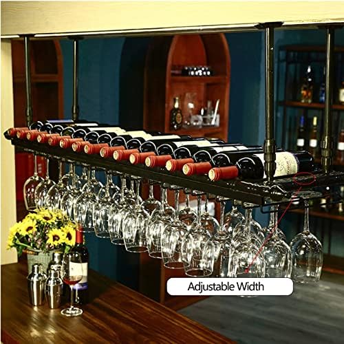Suuim Ceiling Mounted Wine Holder with Storage