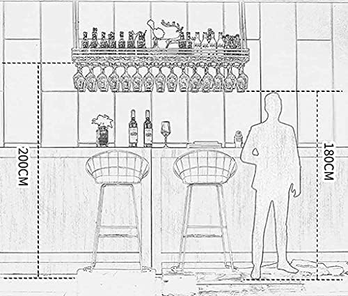 Wine Glass Holder Wall Mount 90cm35cm Heavy-Duty Rack