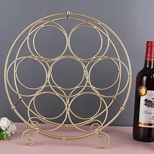 DYPA-AF12 7 Bottle Portable Wine Rack Black