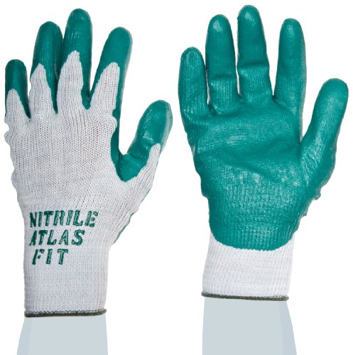 SHOWA Atlas 350 Nitrile Glove with Seamless Liner Large Pack of 12 Pairs