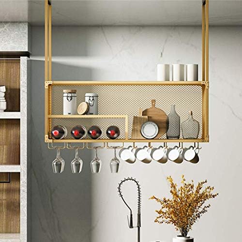 Wine Glass Holder with Metal Frame 80x30cm