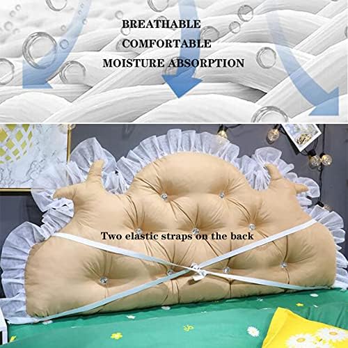 ZZYK Large Bolster Reading Pillow with Removable Casing