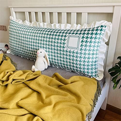 ZZYK Plaid Wedge Pillow Reading Support Cushion