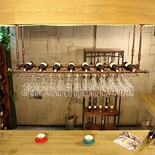 Adjustable Ceiling Mounted Wine Glass Rack - 12030cm Metal Iron